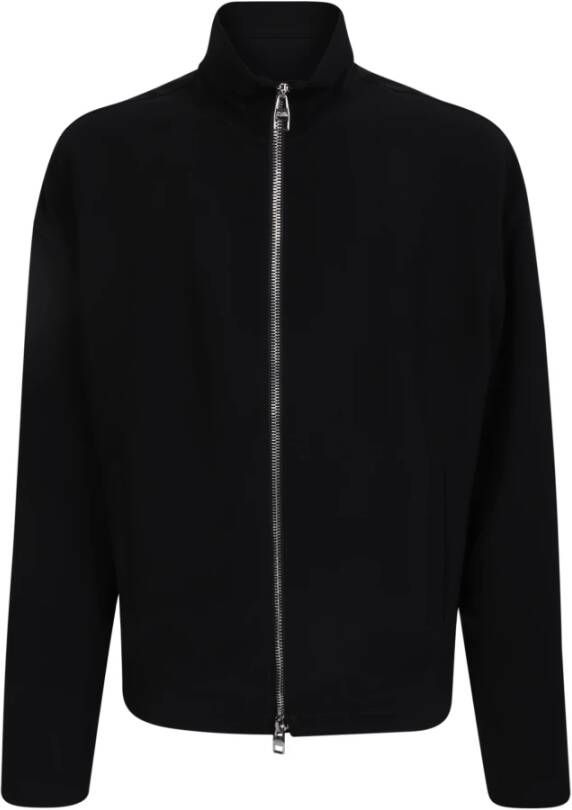 Alexander mcqueen Zwarte jas met relaxte pasvorm en elegante touch Zwart Heren