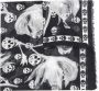 Alexander mcqueen Zwarte Sjaal met Skull Print Zwart Dames - Thumbnail 1