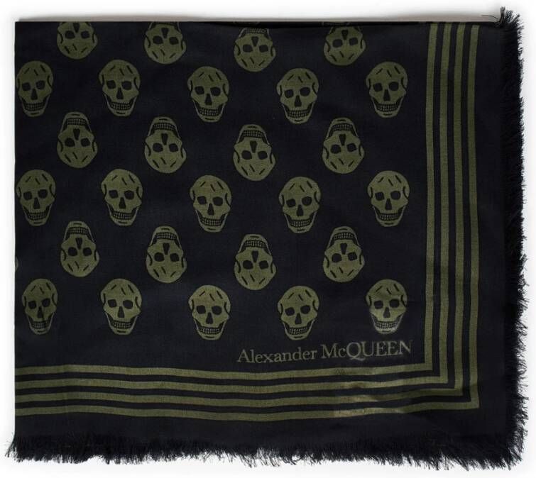 Alexander mcqueen Zwarte Sjaals van Zwart Heren