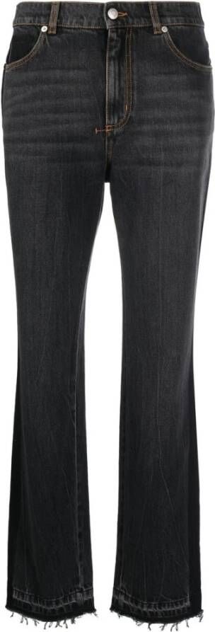 Alexander mcqueen Zwarte Straight Jeans voor Vrouwen Zwart Dames