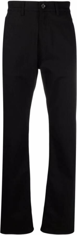 Alexander mcqueen Zwarte straight-leg jeans met geborduurd logo Zwart Heren