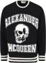 Alexander mcqueen Trui met schedel jacquard en contrasterende afwerking Black Heren - Thumbnail 3