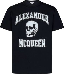 Alexander mcqueen Zwarte T-shirts en Polos van Zwart Heren