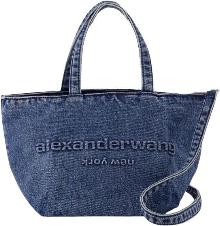 Alexander wang Totes & shoppers Punch Small Shopping Bag Cotton Blue in blauw