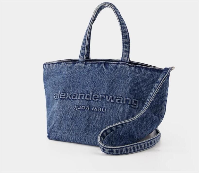 Alexander wang Totes & shoppers Punch Small Shopping Bag Cotton Blue in blauw - Foto 7