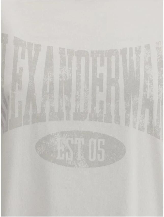 Alexander wang Iconische Monogram Grafische T-shirt White Dames - Foto 2