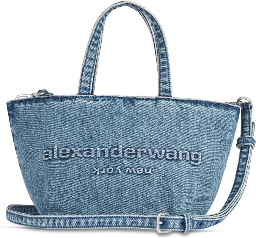 Alexander wang Totes & shoppers Punch Small Shopping Bag Cotton Blue in blauw - Foto 4