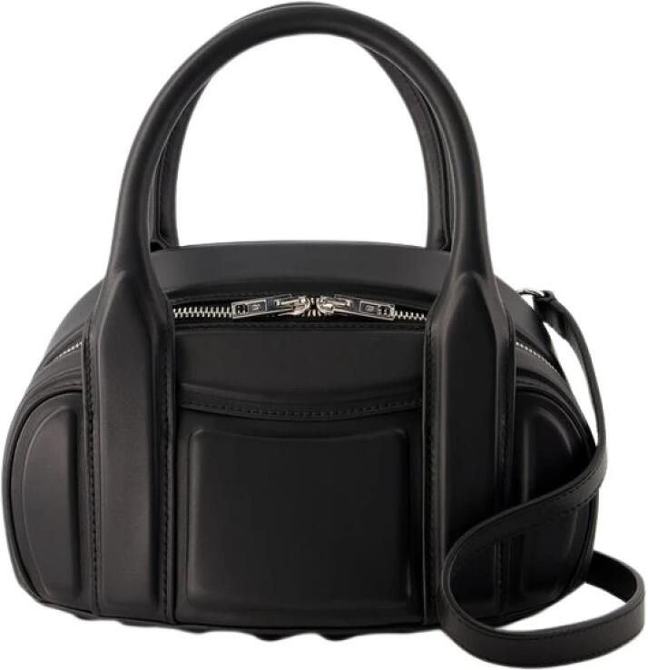 Alexander wang Shoppers Roc Small Shoulder Bag Leather Black in zwart