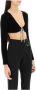 Alexander wang cropped cardigan in cotton chenille Black Dames - Thumbnail 3