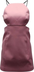 Alexander wang Cutout Mini Dress with Charms in Light Pink Polyester Roze Dames