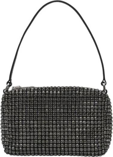 Alexander wang Heiress Medium Pouch in Black Crystal Rhinestone Zwart Dames