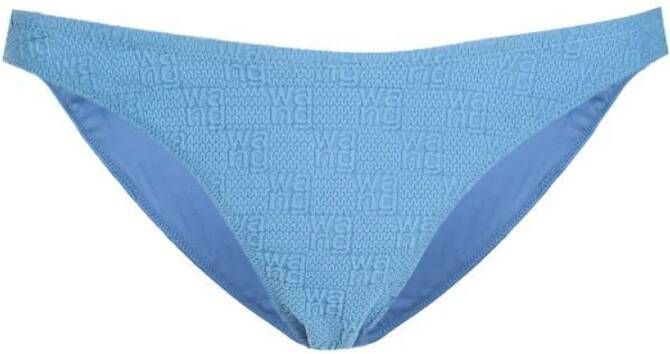 Alexander wang logo-knit bikini bottoms Blauw Dames