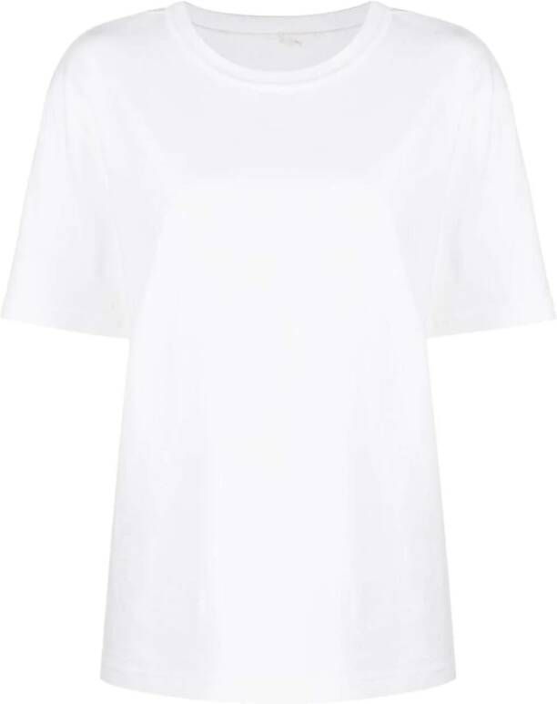 Alexander wang Oversized Logo Katoenen T-shirt White Dames