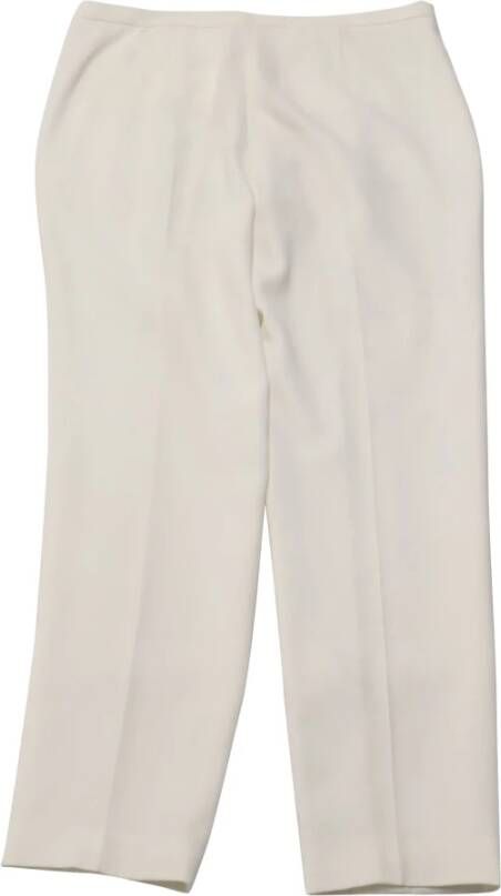 Alexander Wang Pre-owned Alexander Wang Crepe Tapered Leg Pants in White Triacetate Wit Dames
