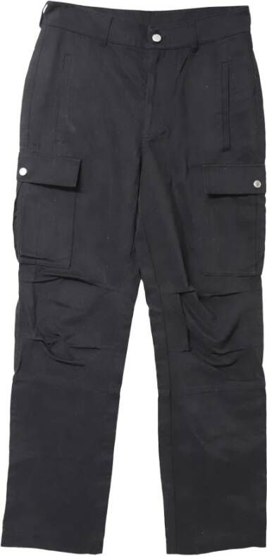 Alexander Wang Pre-owned Alexander Wang Multi-Pocket Cargo Pants in Black Cotton Zwart Dames