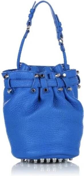 Alexander Wang Pre-owned Leather shoulder-bags Blauw Dames