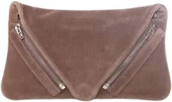 Alexander Wang Pre-owned Pre-eigenaarleatherclutches Bruin Dames