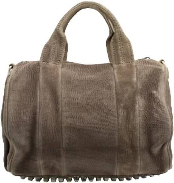 Alexander Wang Pre-owned Leather handbags Grijs Dames