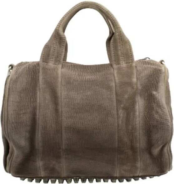 Alexander Wang Pre-owned Leather handbags Grijs Dames