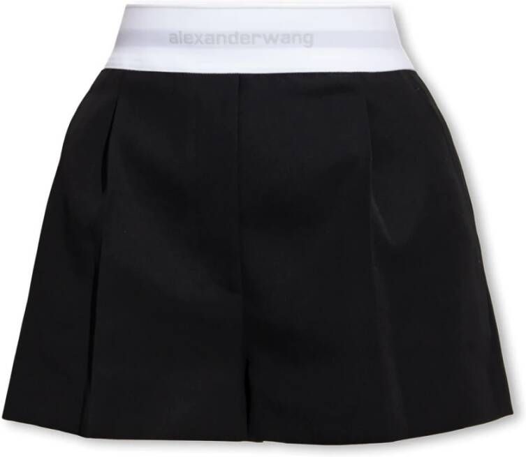 Alexander wang Shorts met logo Zwart Dames