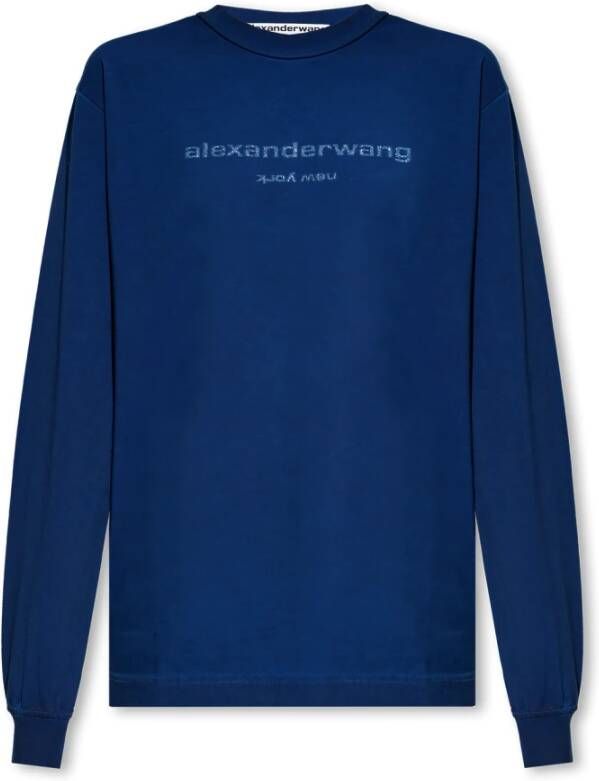 Alexander wang T-shirt met lange mouwen Blauw Dames