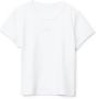 Alexander wang Witte Katoenen Logo Print T-Shirt White Dames - Thumbnail 1