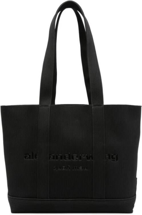 Alexander wang Zwarte Gebreide Medium Tote Zwart Dames
