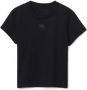 Alexander wang Zwarte Shrunken Tee met Logo Print Zwart Dames - Thumbnail 1