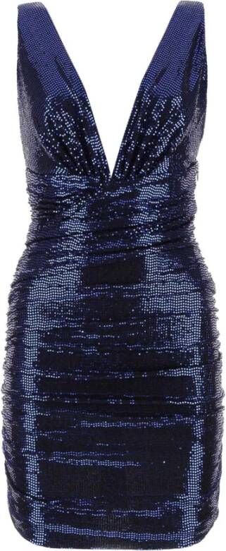 Alexandre Vauthier Blauwe pailletten mini -jurk Blauw Dames