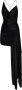 Alexandre Vauthier Zwarte Asymmetrische Mini Jurk Black Dames - Thumbnail 1