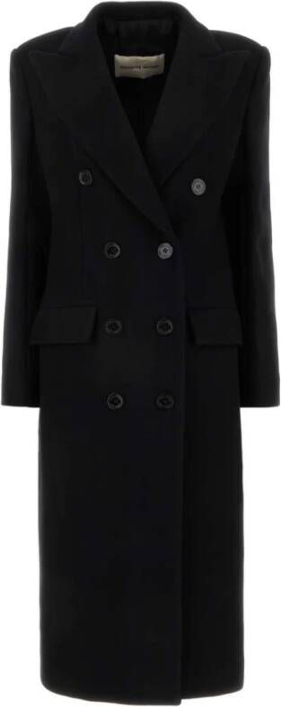 Alexandre Vauthier Single-Breasted Coats Zwart Dames