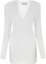 Alexandre Vauthier Witte viscose blend mini -jurk White Dames - Thumbnail 1