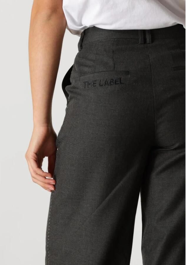 ALIX THE LABEL Dames Broeken Ladies Woven Wide Leg Pants Grijs - Foto 4