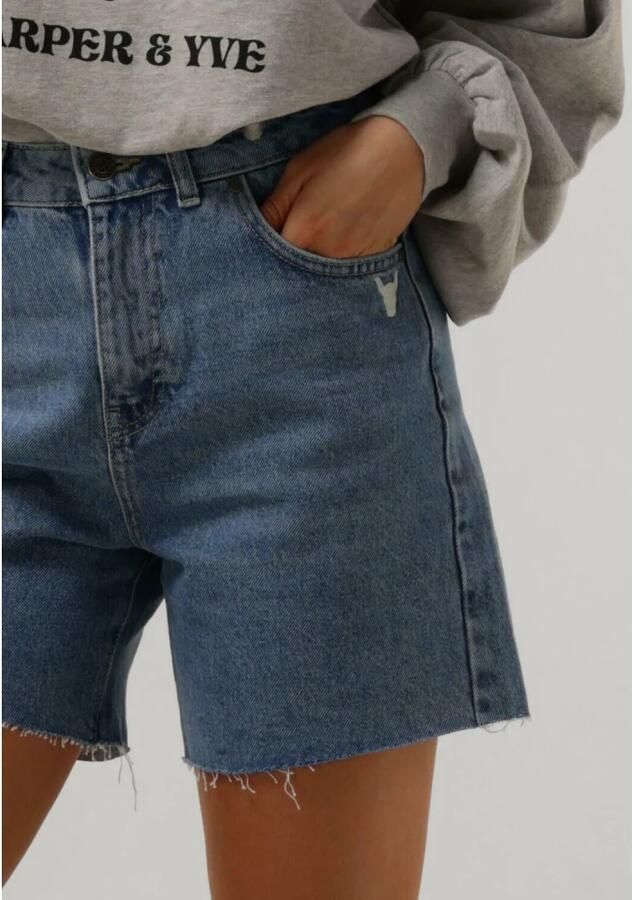 Alix The Label Blauwe Geweven Dames Shorts Blue Dames - Foto 2