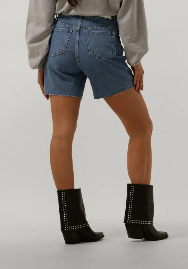 Alix The Label Blauwe Geweven Dames Shorts Blue Dames - Foto 3