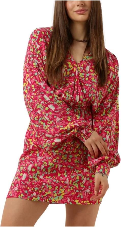 ALIX THE LABEL Dames Jurken Ladies Woven Floral Wrap Dress Roze - Foto 7