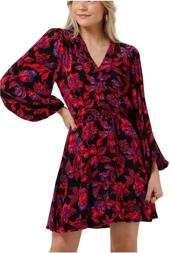 Alix the Label Multi Mini Jurk Ladies Woven Floral Dress With Smocked Waist - Foto 4