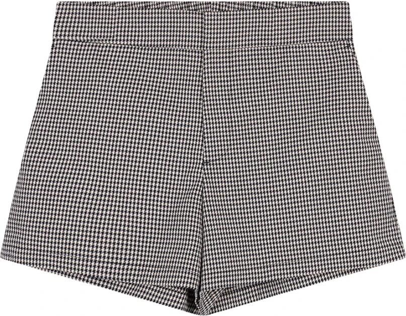 ALIX THE LABEL Dames Broeken Ladies Woven Boucle Shorts Zwart - Foto 4