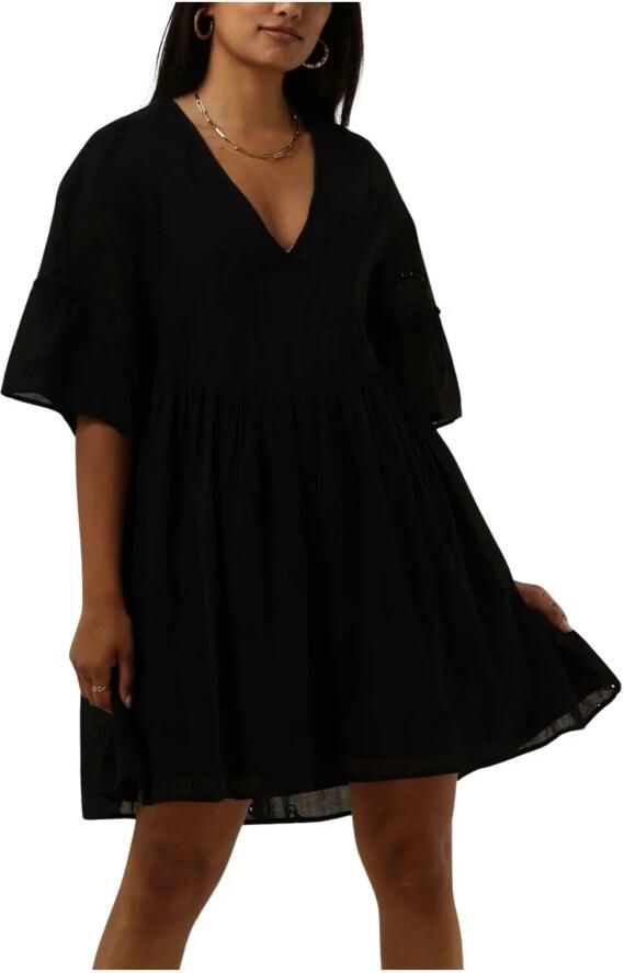 ALIX THE LABEL Dames Jurken Ladies Woven Broderie A-line Dress Zwart - Foto 3
