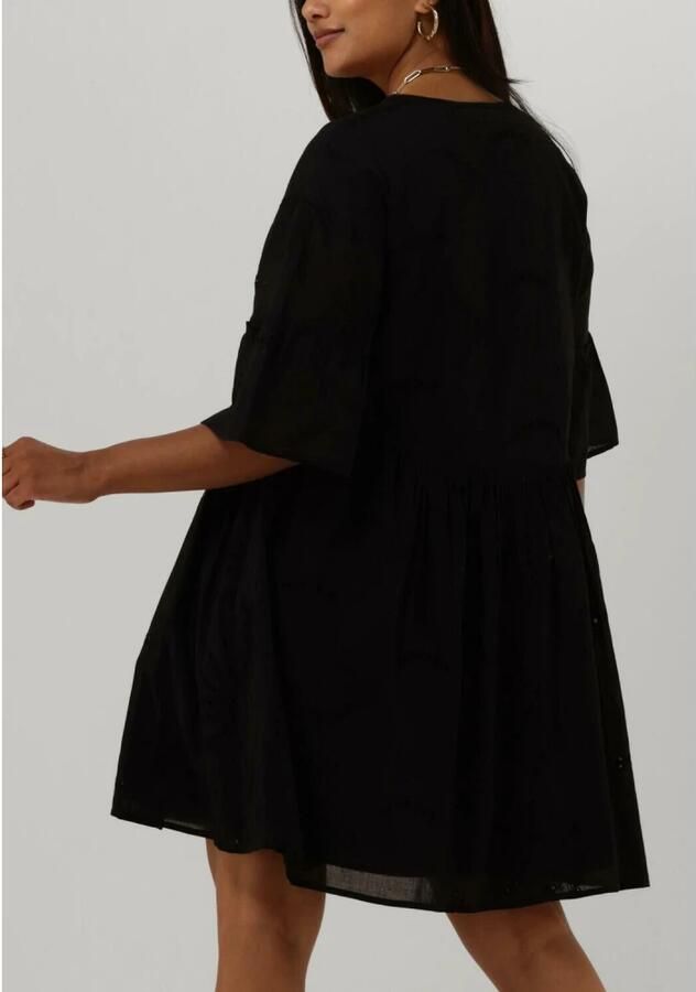 ALIX THE LABEL Dames Jurken Ladies Woven Broderie A-line Dress Zwart