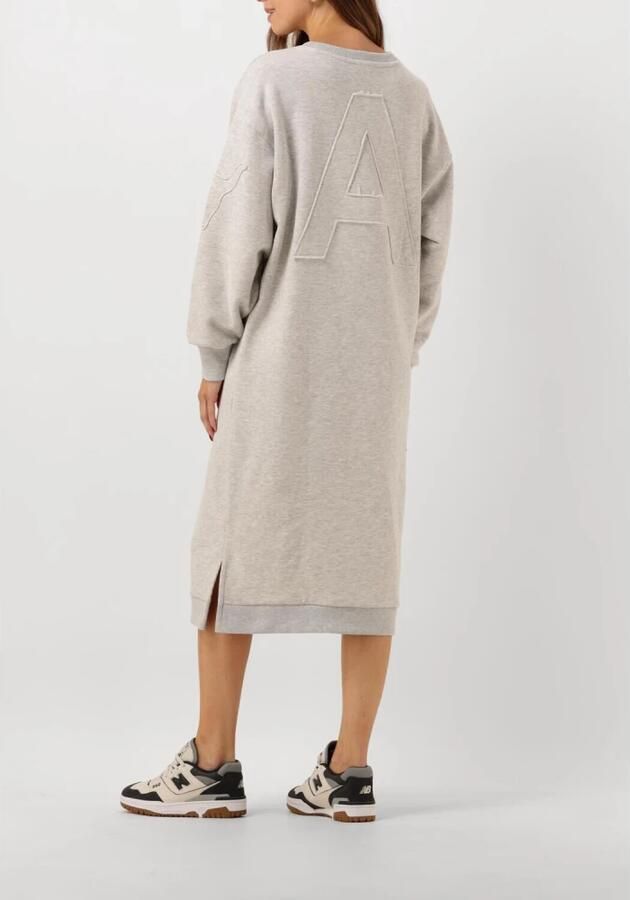 ALIX THE LABEL Dames Jurken Ladies Knitted Midi Sweat Dress Grijs - Foto 2
