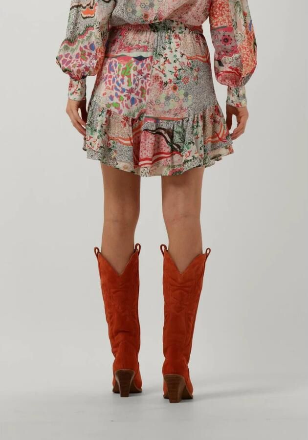 ALIX THE LABEL Dames Rokken Ladies Woven Fancy Mix Skirt Multi - Foto 3