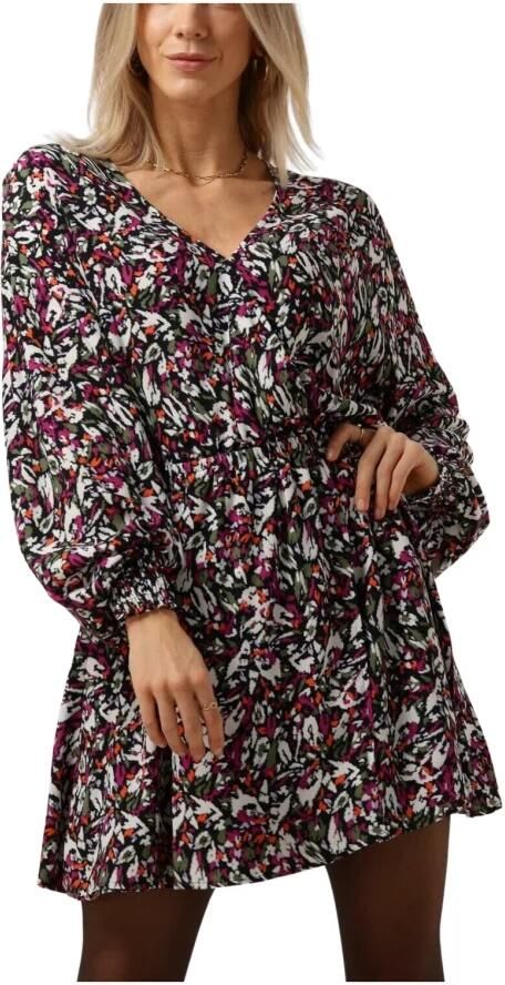 ALIX THE LABEL Dames Jurken Ladies Woven Blurry Flower Wrap Dress Multi - Foto 7