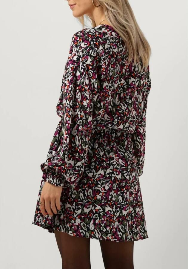 ALIX THE LABEL Dames Jurken Ladies Woven Blurry Flower Wrap Dress Multi - Foto 6