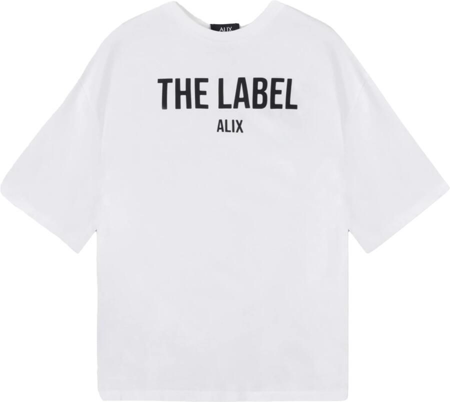 ALIX THE LABEL Dames Tops & T-shirts Ladies Knitted The Label Tshirt Wit - Foto 3