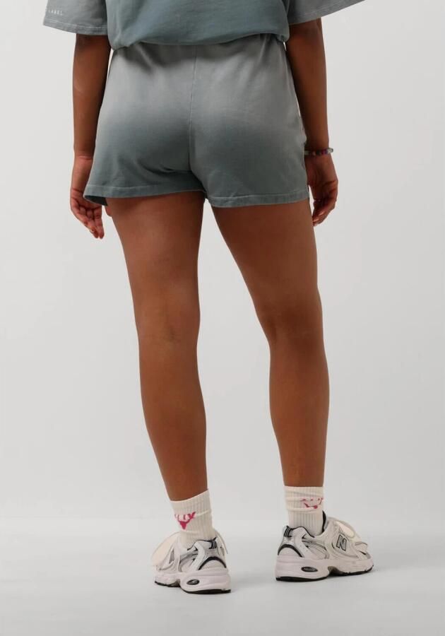 ALIX THE LABEL Dames Broeken Ladies Knitted Sprayed Sweat Shorts Grijs - Foto 2