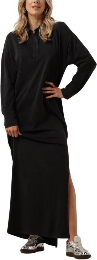 ALIX THE LABEL Dames Jurken Ladies Knitted Maxi Polo Dress Grijs - Foto 3