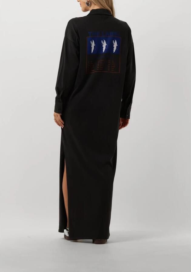 ALIX THE LABEL Dames Jurken Ladies Knitted Maxi Polo Dress Grijs - Foto 2
