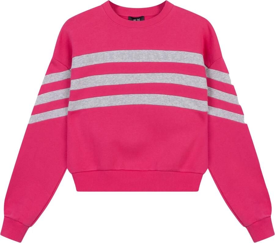 ALIX THE LABEL Dames Truien & Vesten Ladies Knitted Cropped Sweater Roze - Foto 6
