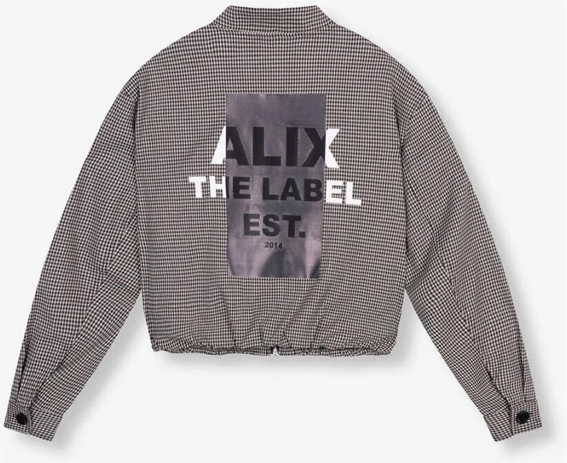 ALIX THE LABEL Dames Jassen Ladies Woven Cropped Boucle Jacket Beige - Foto 2